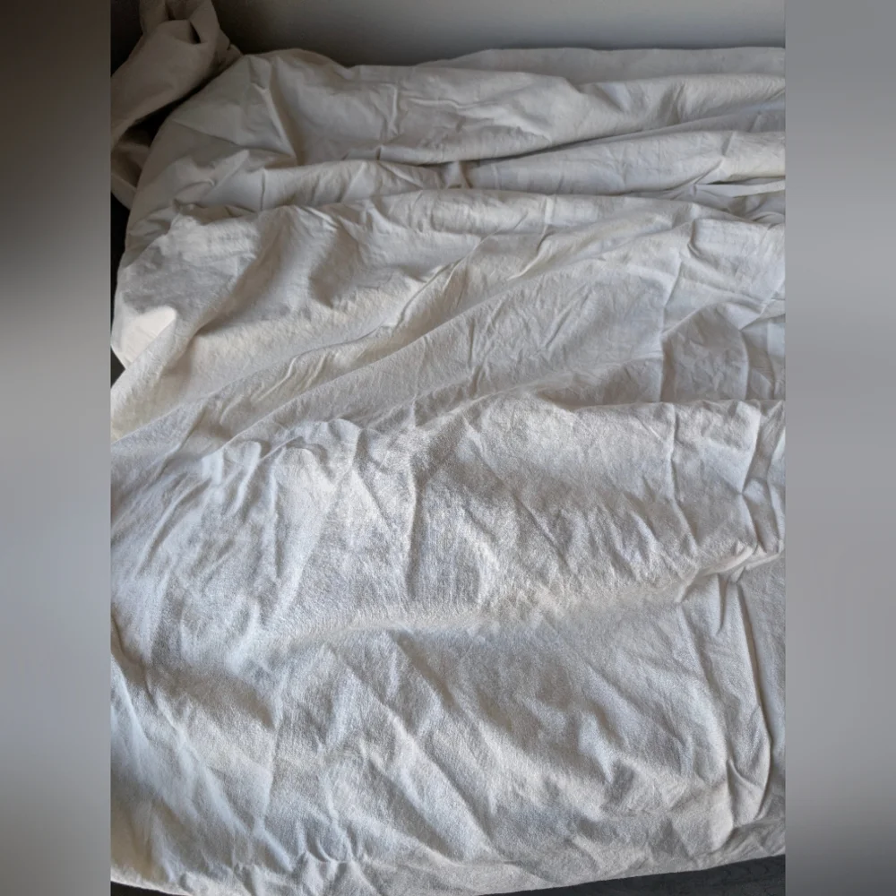Pottery Barn Floral Duvet Cover King 108x92 Cotton Linen Botanical Cottagecore